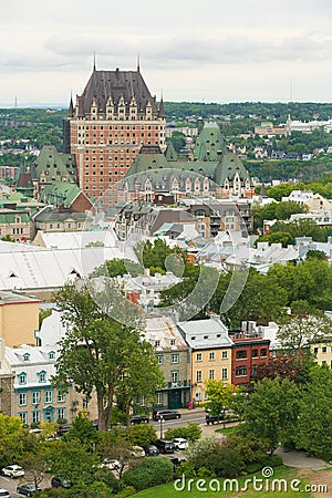 Quebec City Scene Editorial Stock Photo