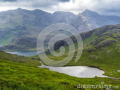Views from Sgurr na stri peak in Skye island, Scotland Stock Photo