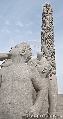 The Vigeland Park Editorial Stock Photo