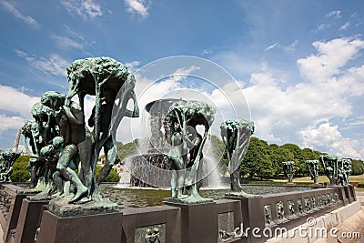 Vigeland sculpture park Editorial Stock Photo