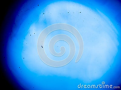 Vignette Overlay with Dramatic Blue Dirty Texture Stock Photo