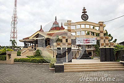 Vihara Dhamma Sundara or also called White Temple Editorial Stock Photo