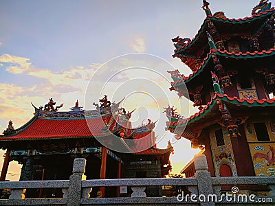 Vihara satya dharma at benoa harbour denpasar Bali Editorial Stock Photo