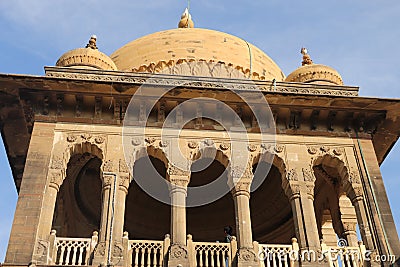 Vijaya Vilas Palace at Mandvi, Gujarat, India - Royal India tourism - Heritage tour Editorial Stock Photo