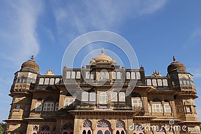 Vijaya Vilas Palace at Mandvi, Gujarat, India - Royal India tourism - Heritage tour Stock Photo