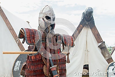 Viking battle armour Stock Photo