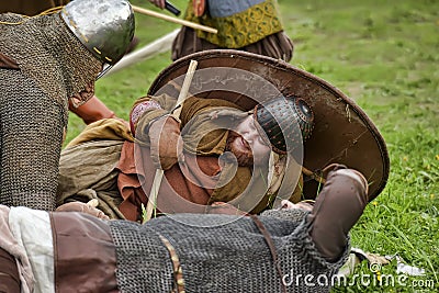 Viking battle Editorial Stock Photo