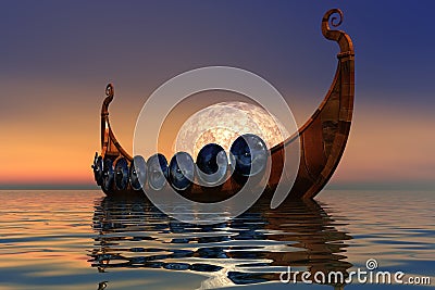 Viking Boat 2 Stock Photo