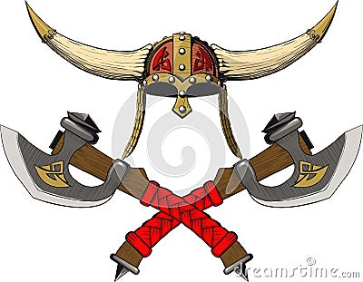 Viking emblem Vector Illustration
