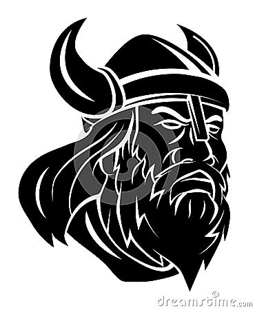 Viking Head Vector Illustration Vector Illustration