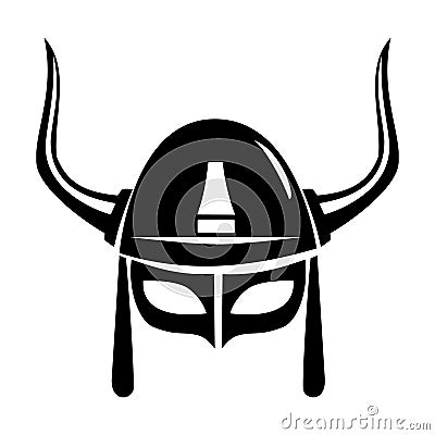 Viking helmet Vector Illustration