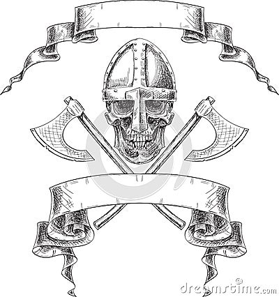 Viking heraldry Vector Illustration