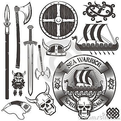 Viking logo Vector Illustration