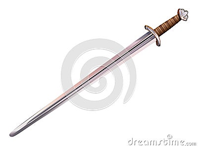 Viking Long Sword Stock Photo