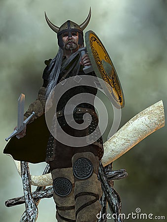 Viking Man Stock Photo