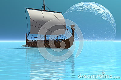 Viking Ship 2 Stock Photo