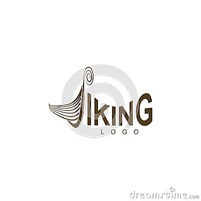 Viking ship Vector Illustration