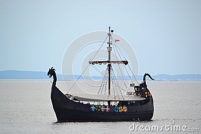 Viking ship Stock Photo