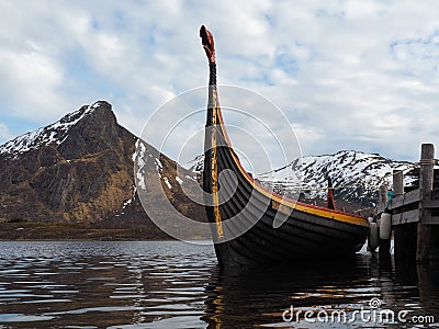 Viking ship. Stock Photo