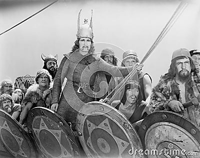 VIKING WARRIORS Stock Photo