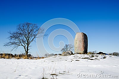 Vikings runestone Stock Photo