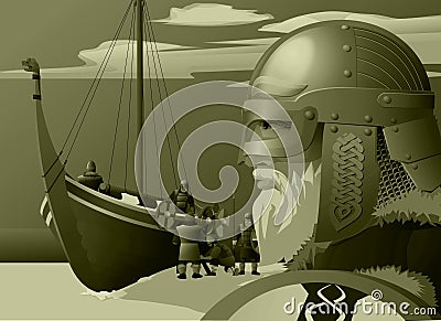 Vikings Cartoon Illustration