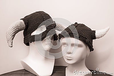 Vikings Wool Hats Stock Photo - Image: 49931268