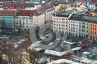 Viktualienmarkt Munich Editorial Stock Photo