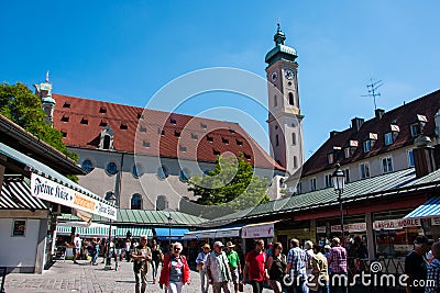 Viktualienmarkt Editorial Stock Photo