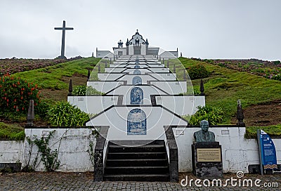Vila Franca do Campo, Portugal, Ermida de Nossa Senhora da Paz. Our Lady of Peace Chapel in Sao Miguel island, Azores. Editorial Stock Photo