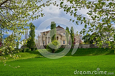 Villa Almerico Capra known as La Rotonda is a Venetian villa near Vicenza. Stock Photo