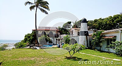 Villa on the beach in Mtwapa Mombasa in Kenya Editorial Stock Photo