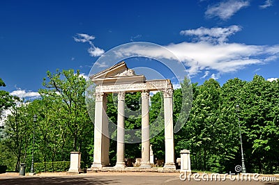 Villa Borghese Gardens Stock Photo