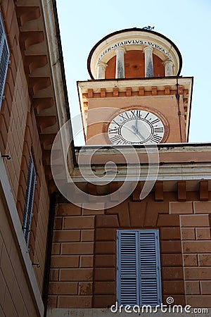 The Casino dell`Orologio in the Villa Borghese Park, Rome Stock Photo