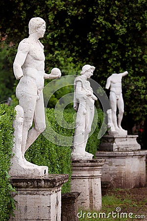 Villa Borghese Rome Stock Photo