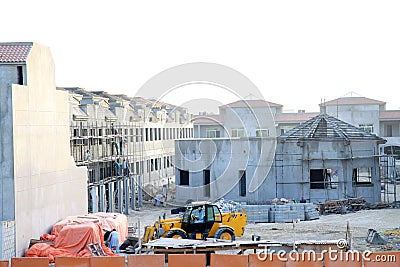 Villa construction Editorial Stock Photo