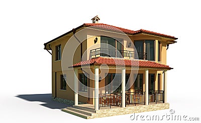 Villa house exterior Stock Photo