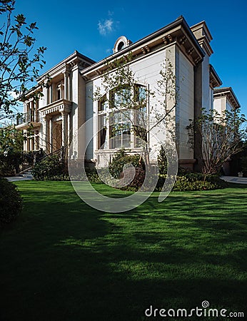 Villa with a nice garden Editorial Stock Photo