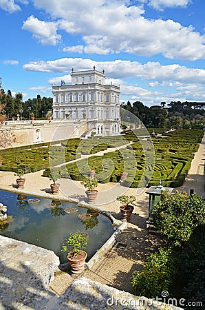 Villa pamphili in rome Stock Photo