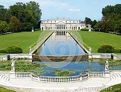 Villa Pisani, famous venetian villa in Italy Stock Photo