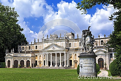 Villa Pisani, famous venetian villas in the Veneto Region (Italy). Stock Photo