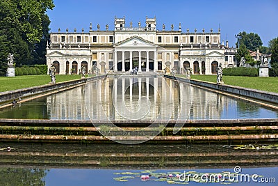 Villa Pisani, famous venetian villas in the Veneto Region (Italy). Editorial Stock Photo