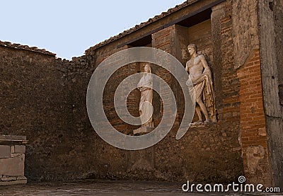 Villa in Pompeii Italy Editorial Stock Photo