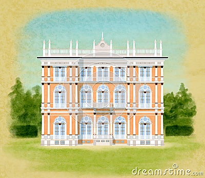 Villa Ponti Stock Photo