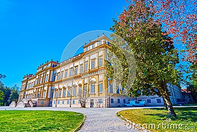 Villa Reale di Monza, the Royal Palace in Giardini Reali di Monza park, Italy Stock Photo