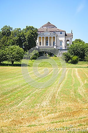 Villa Rotonda in Vicenza Stock Photo