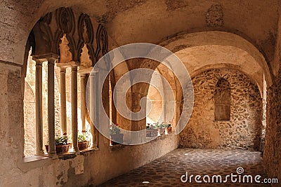 Villa Rufolo. Cloister. Ravello. Campania. Italy Stock Photo