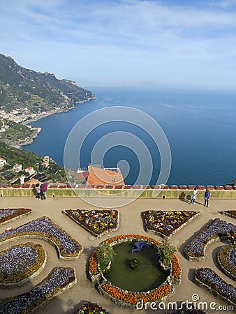 Villa Rufolo in Ravello, Amalfi Coast, Italy Editorial Stock Photo