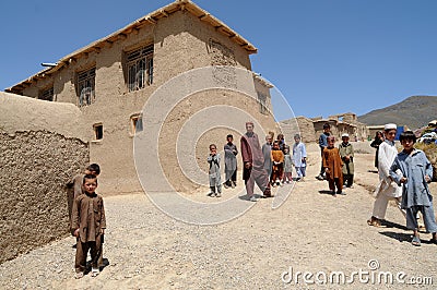 Village in Afghanistan Editorial Stock Photo