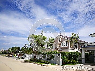 Village in Bangkok in Thailand Stock Photo